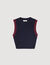 Tweekleurige gebreide top