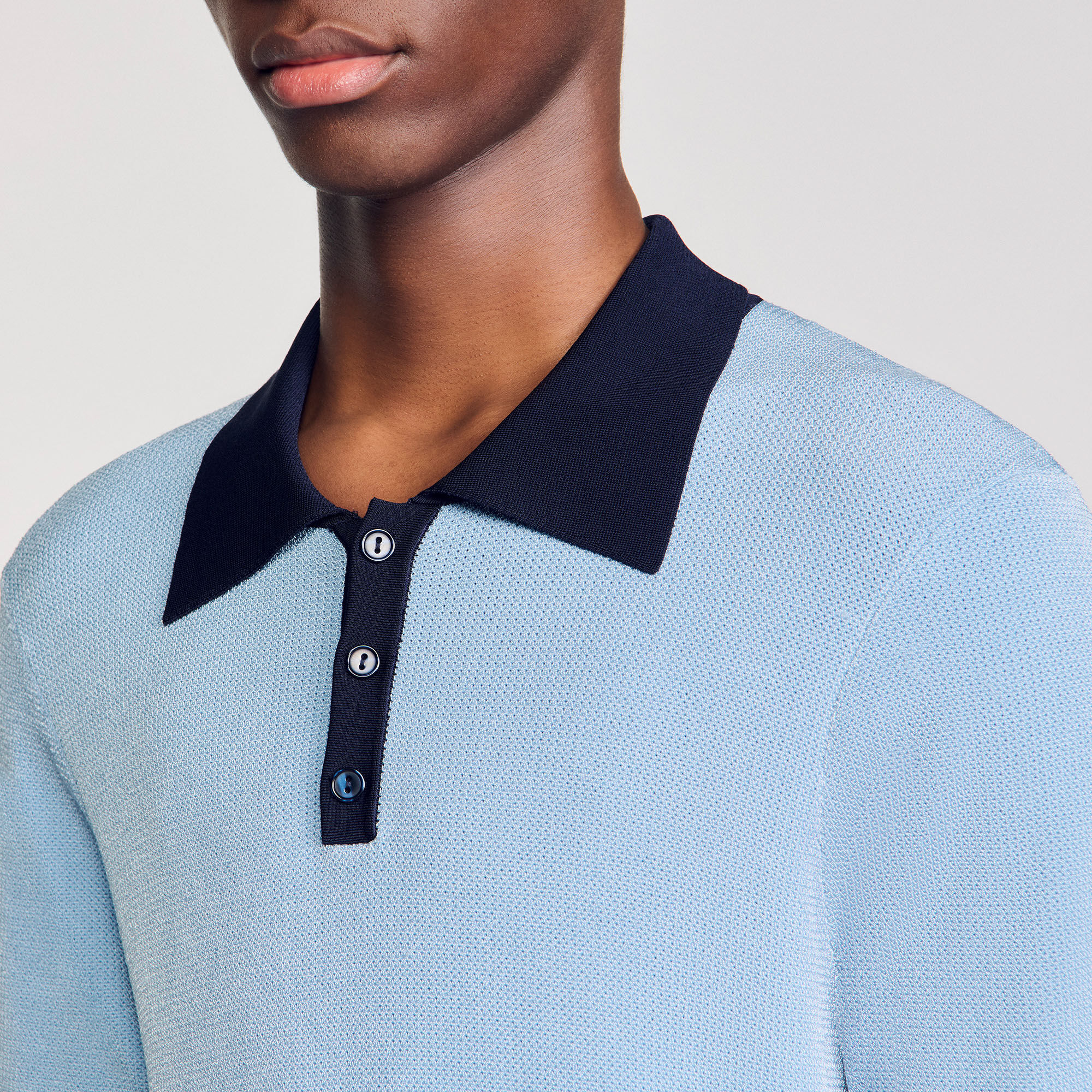 Tweekleurig poloshirt