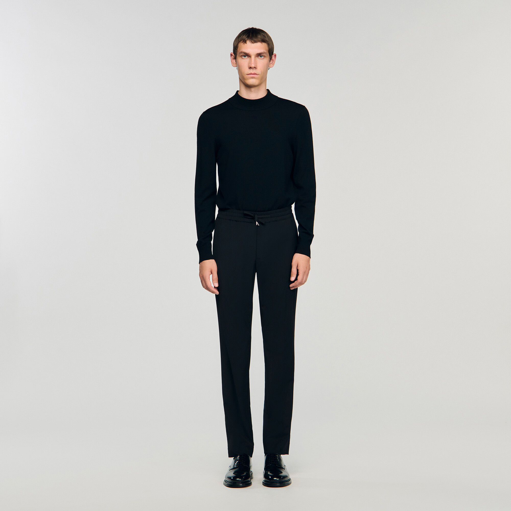 Rechte pantalon met elastiek