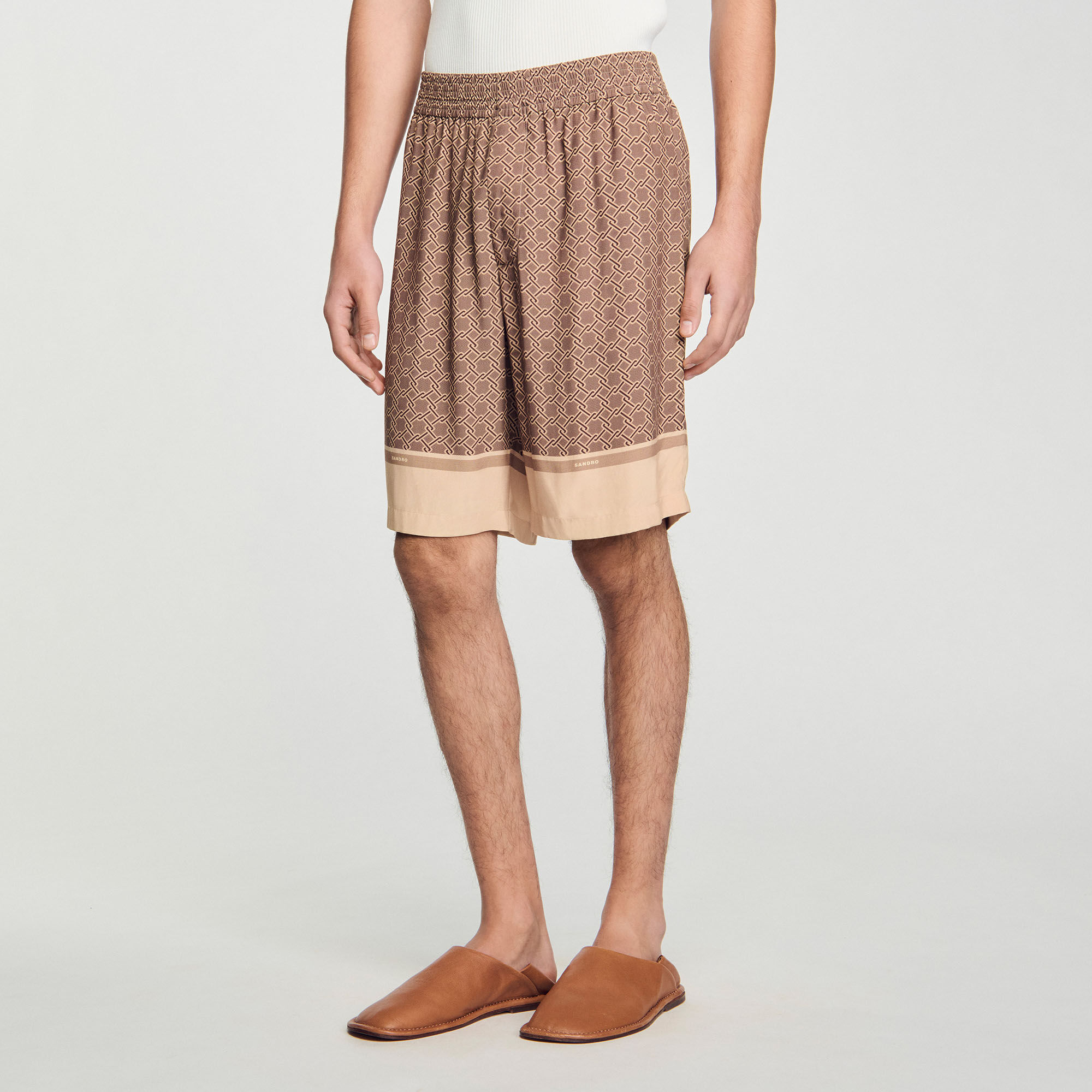 Bermuda soepel met print
