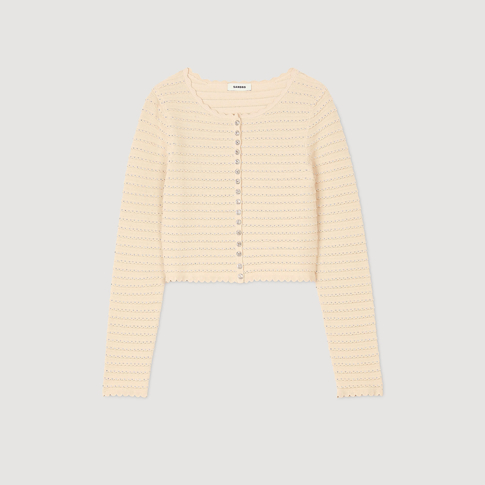 Cardigan vest stras