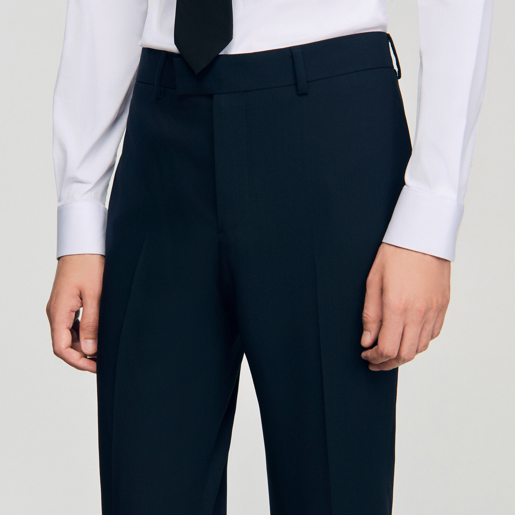 Wollen pantalon kostuum