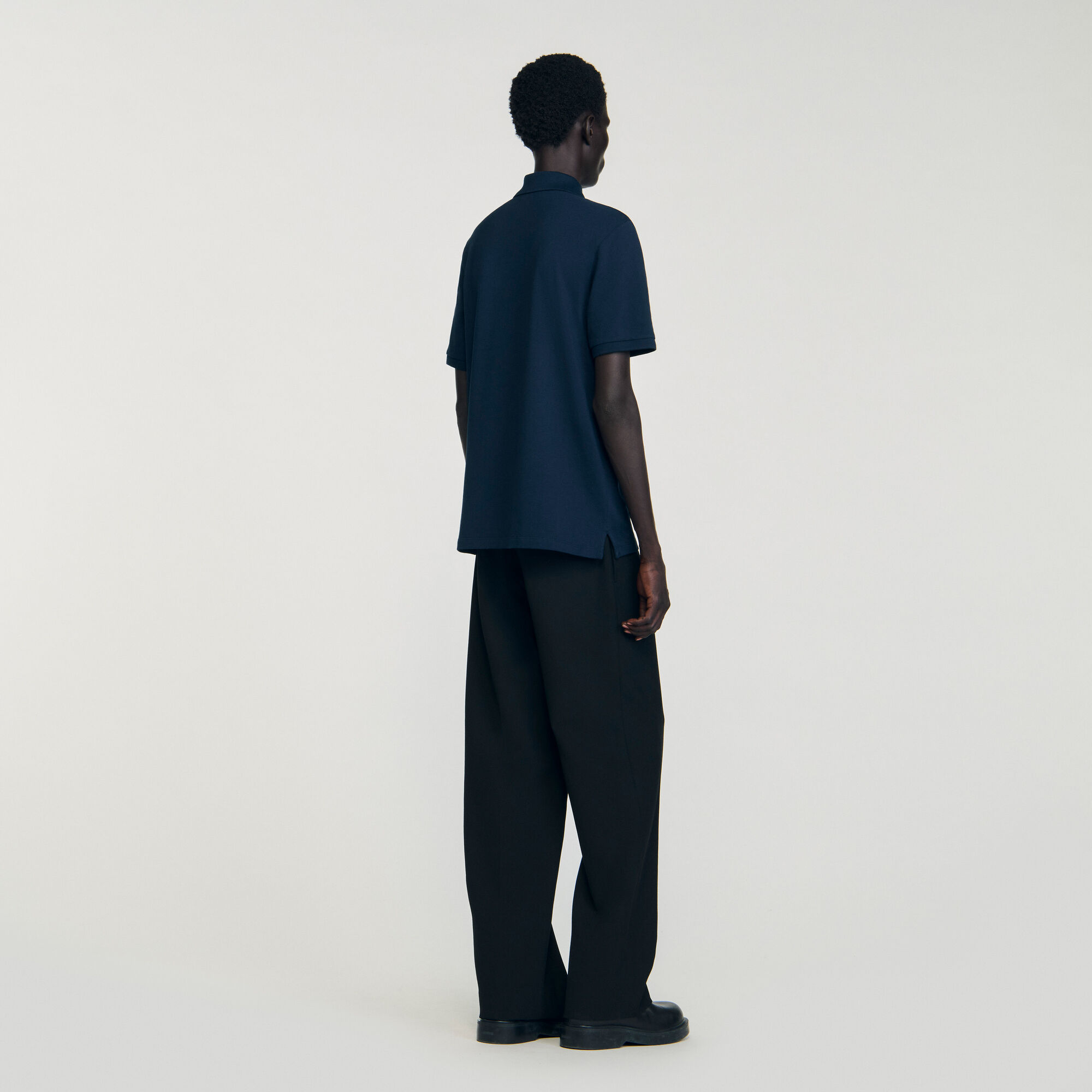 Poloshirt van piqué katoen