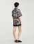 Short met bloemenprint