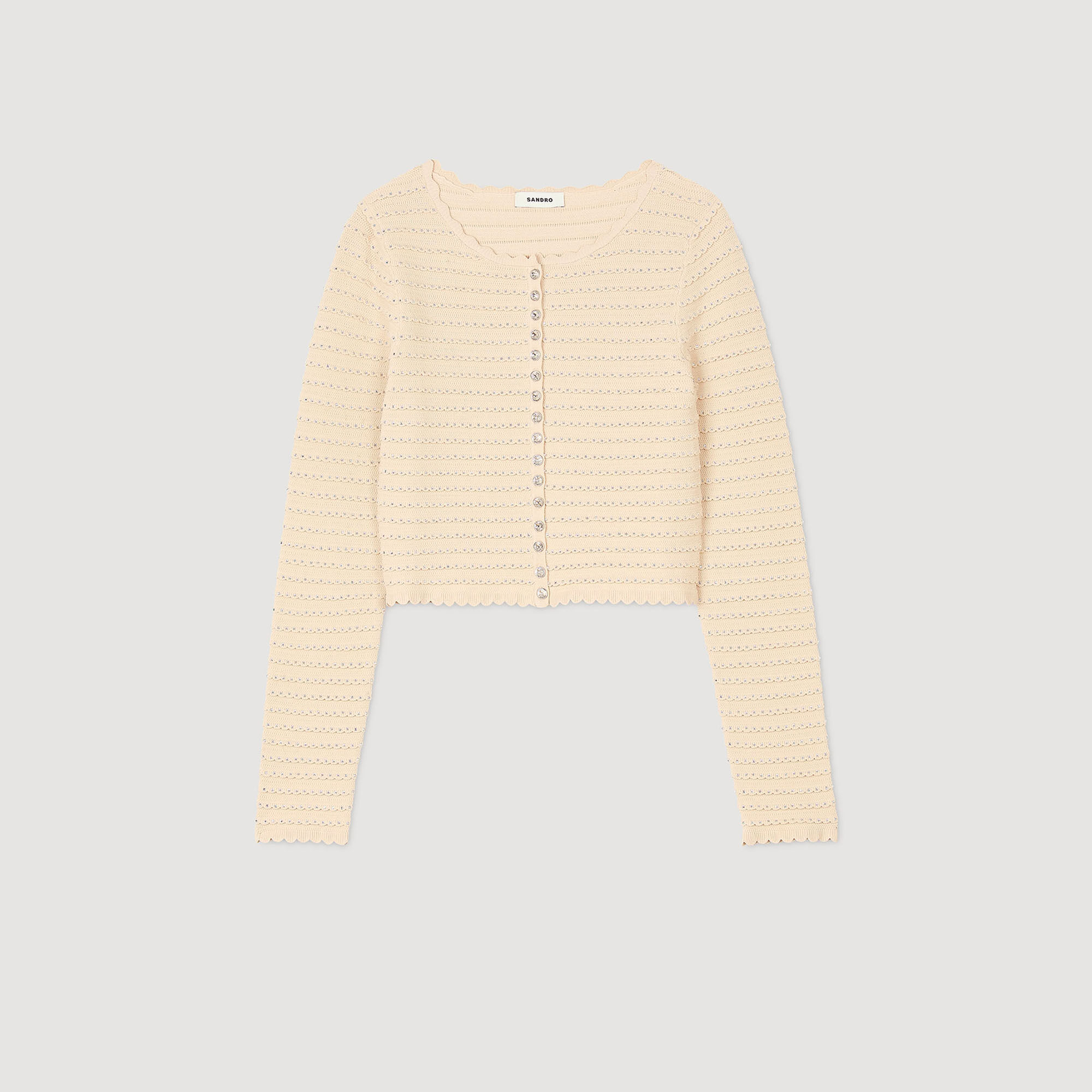 Cardigan vest stras
