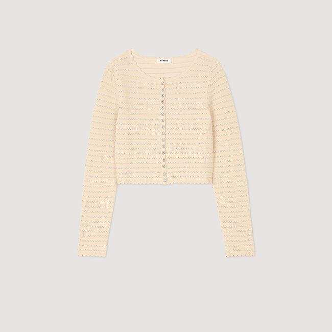 Cardigan vest stras