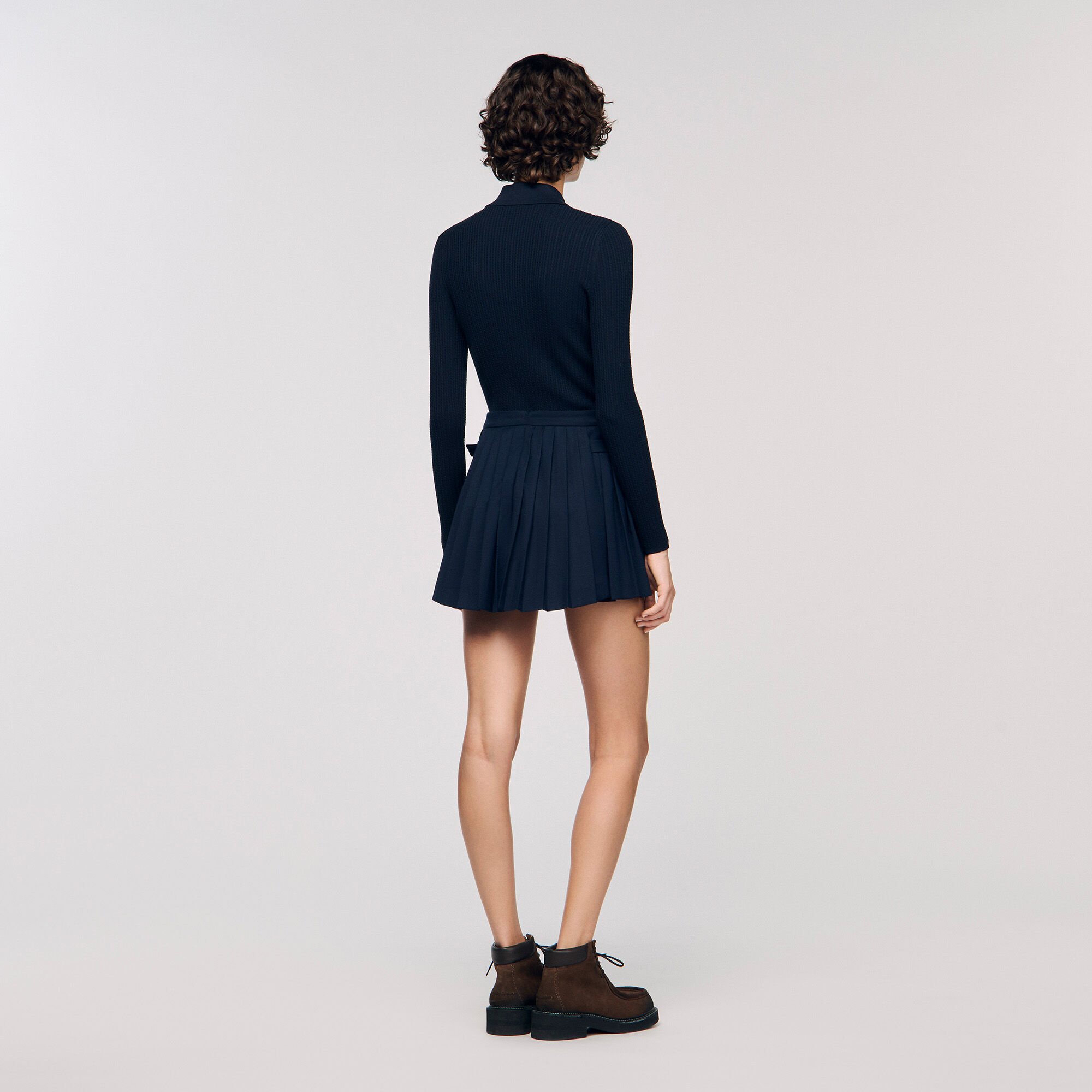 Skort met plooien