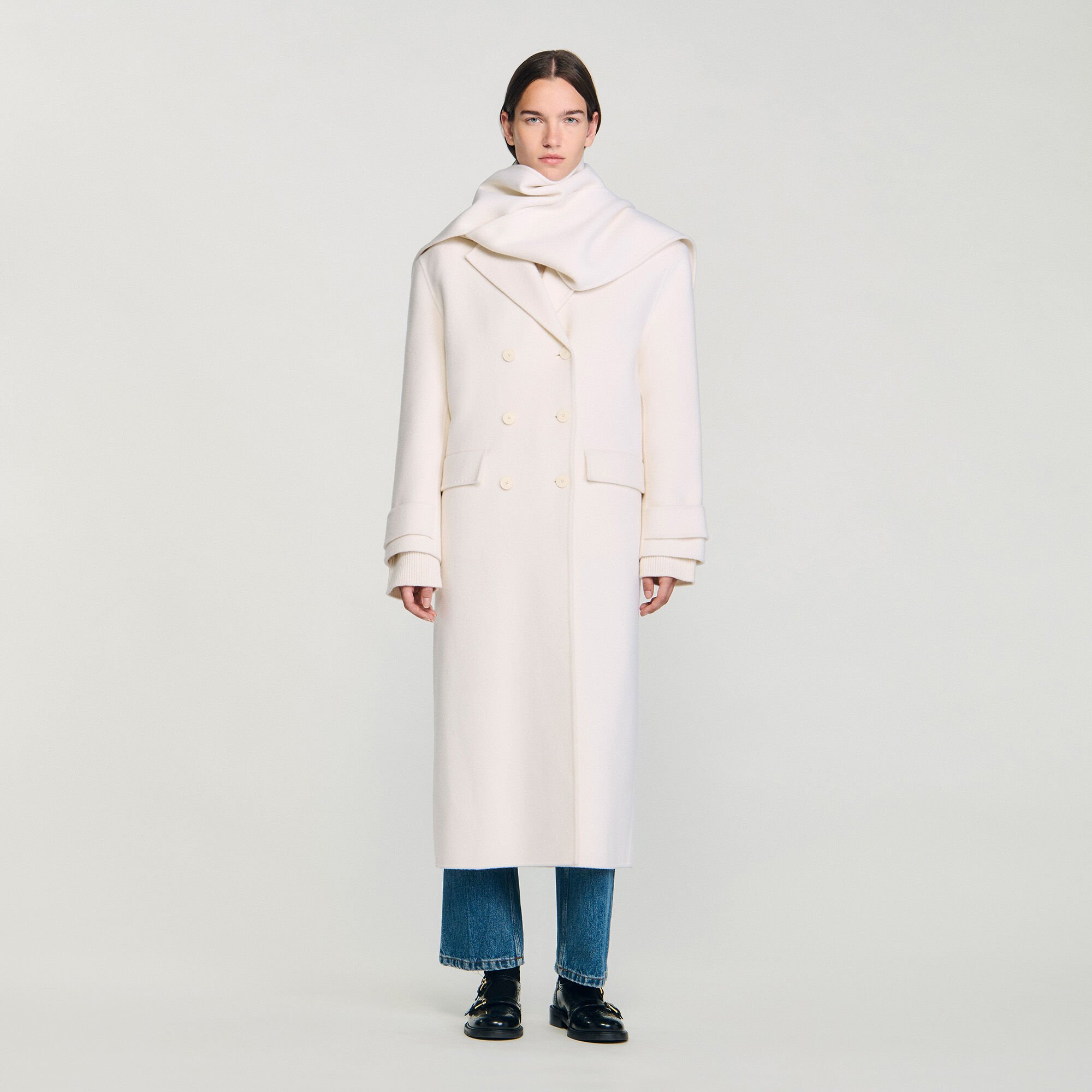 Oversized wollen jas