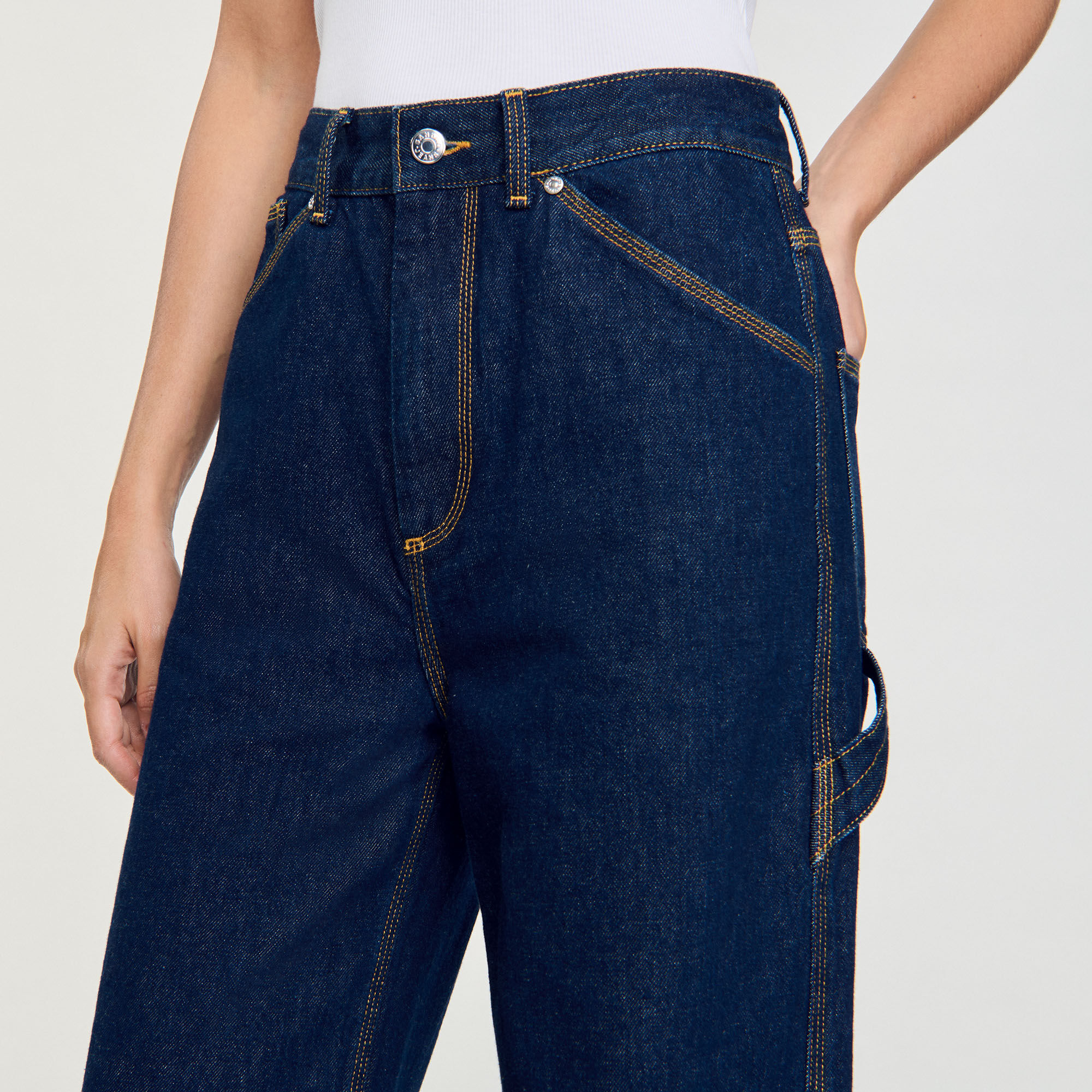 Wijdvallende flared jeans