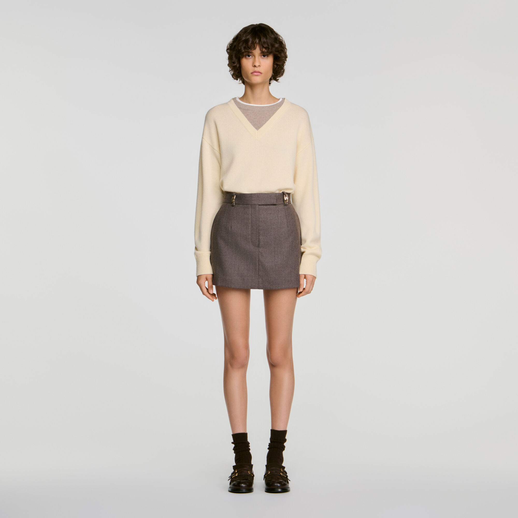 Wollen skort - Vrouw | Sandro