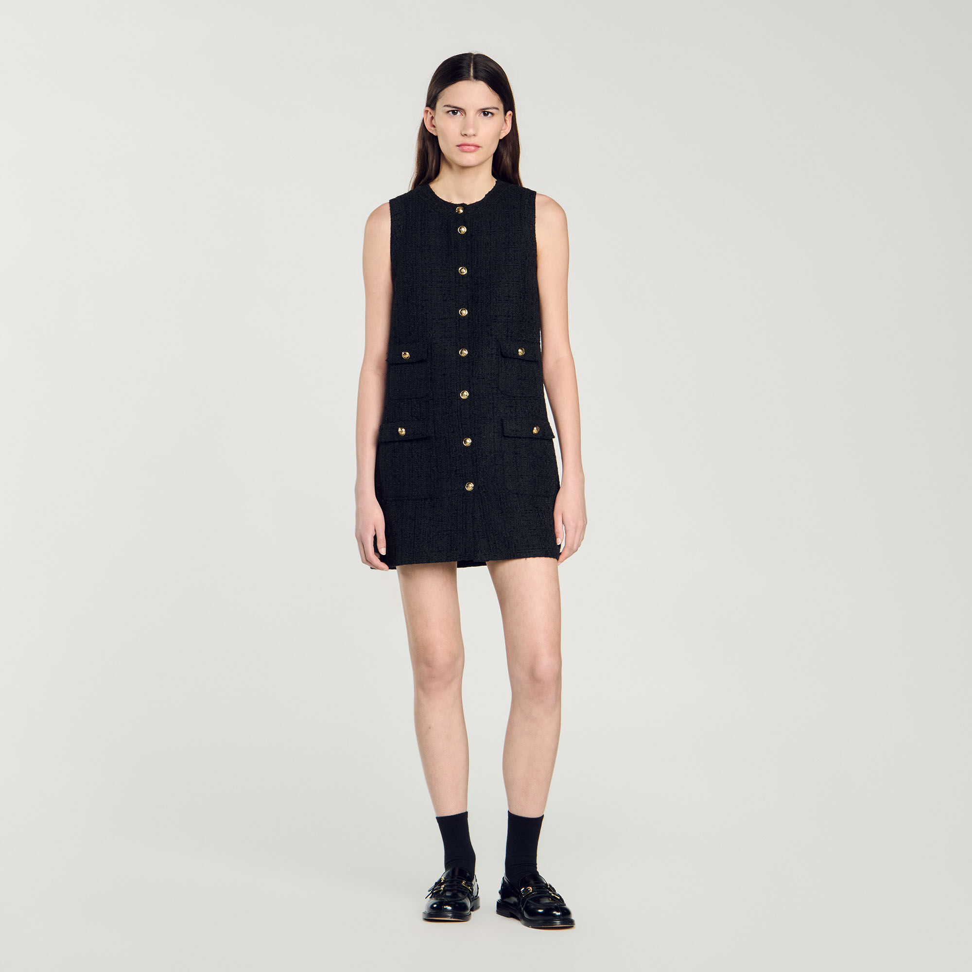 Korte tweed jurk