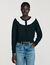 Cardigan vest contrasterende kraag