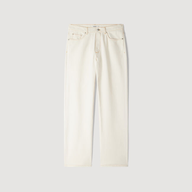 Jeans baggy fit met contrast