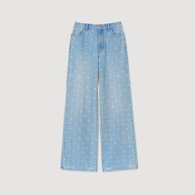 Jeans stras en parels