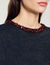 T-shirt kort met parels