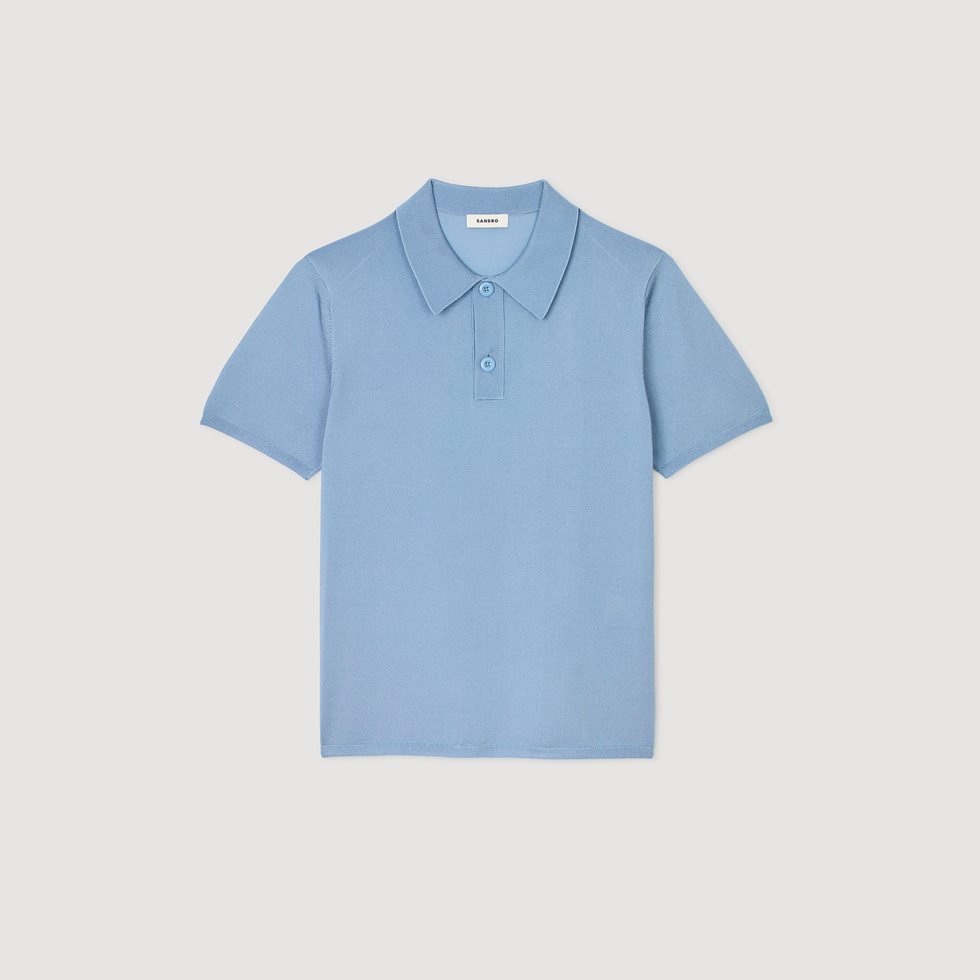Tricot poloshirt met korte mouwen