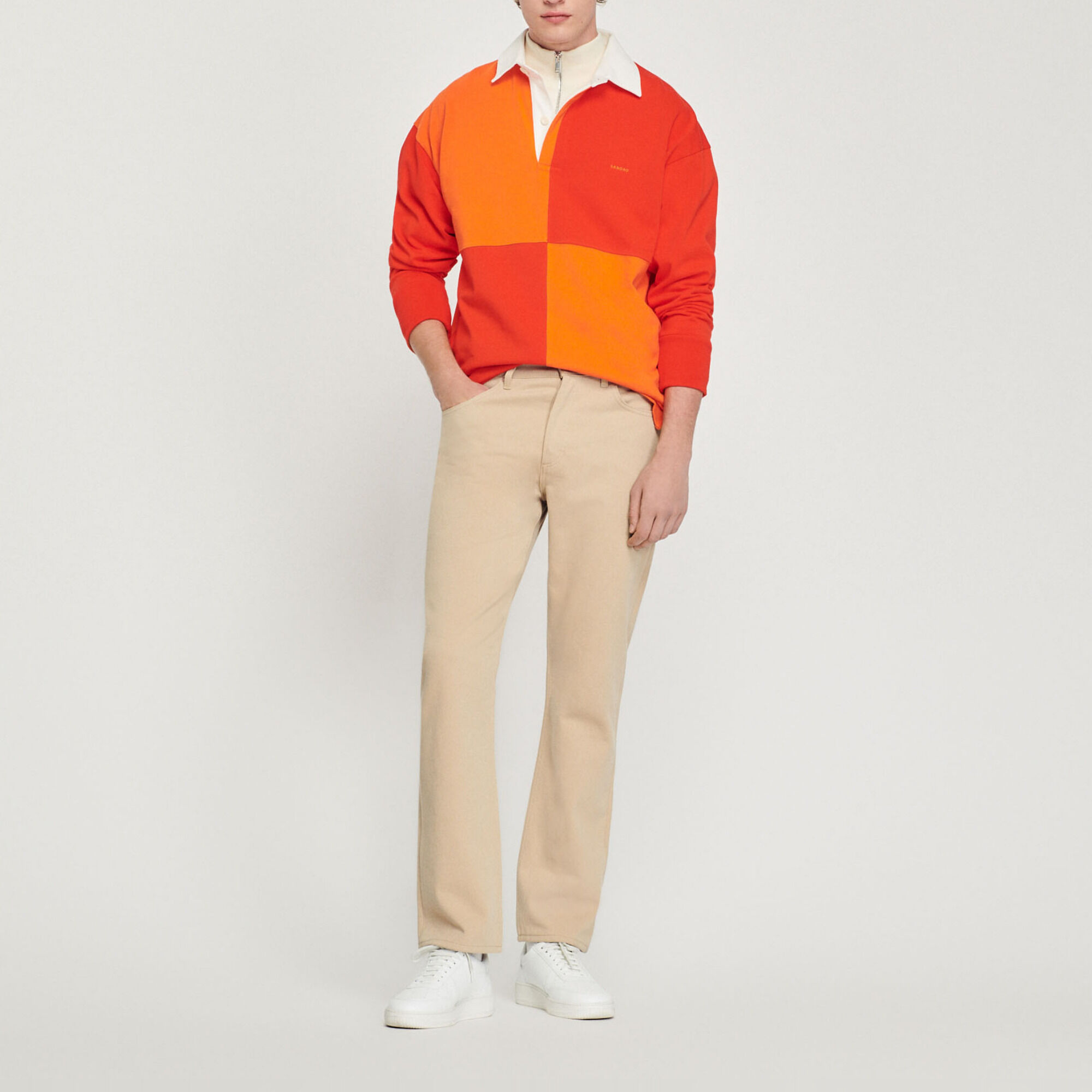 Rechte katoenen jeans