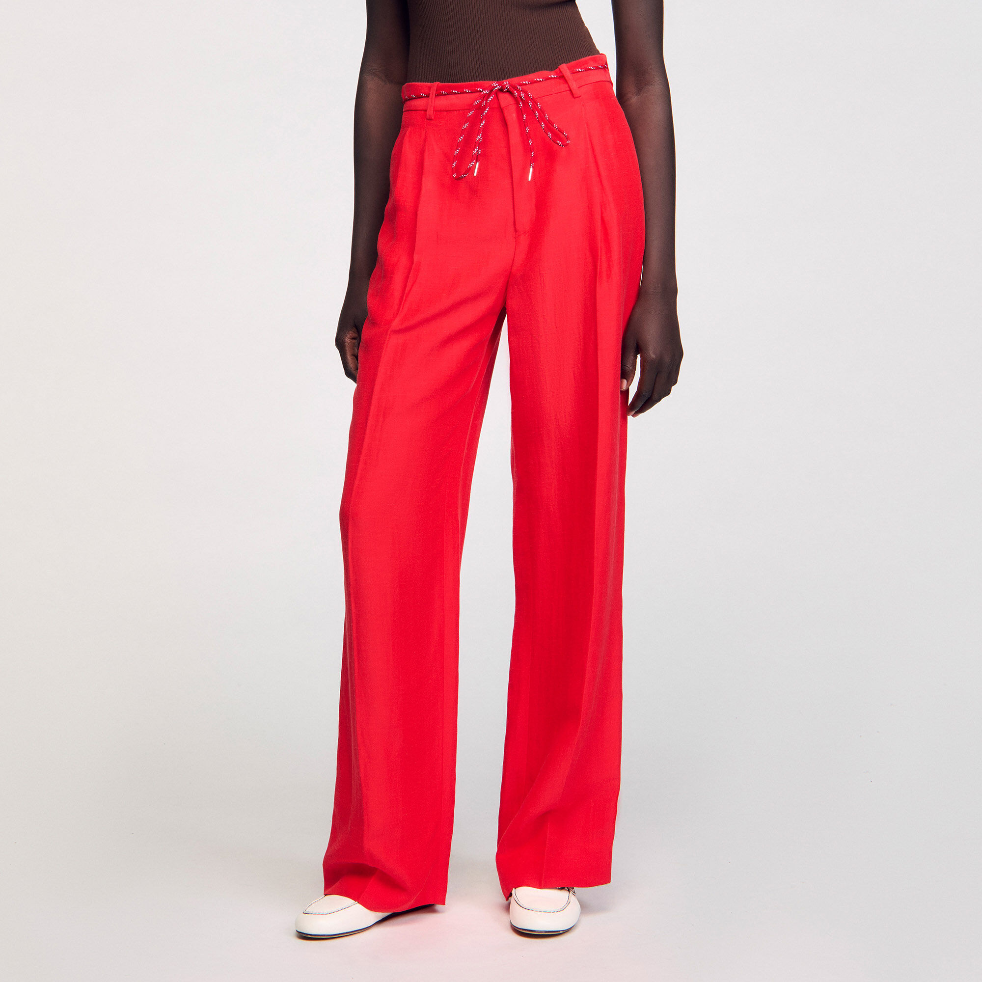 Pantalon met sierkoord