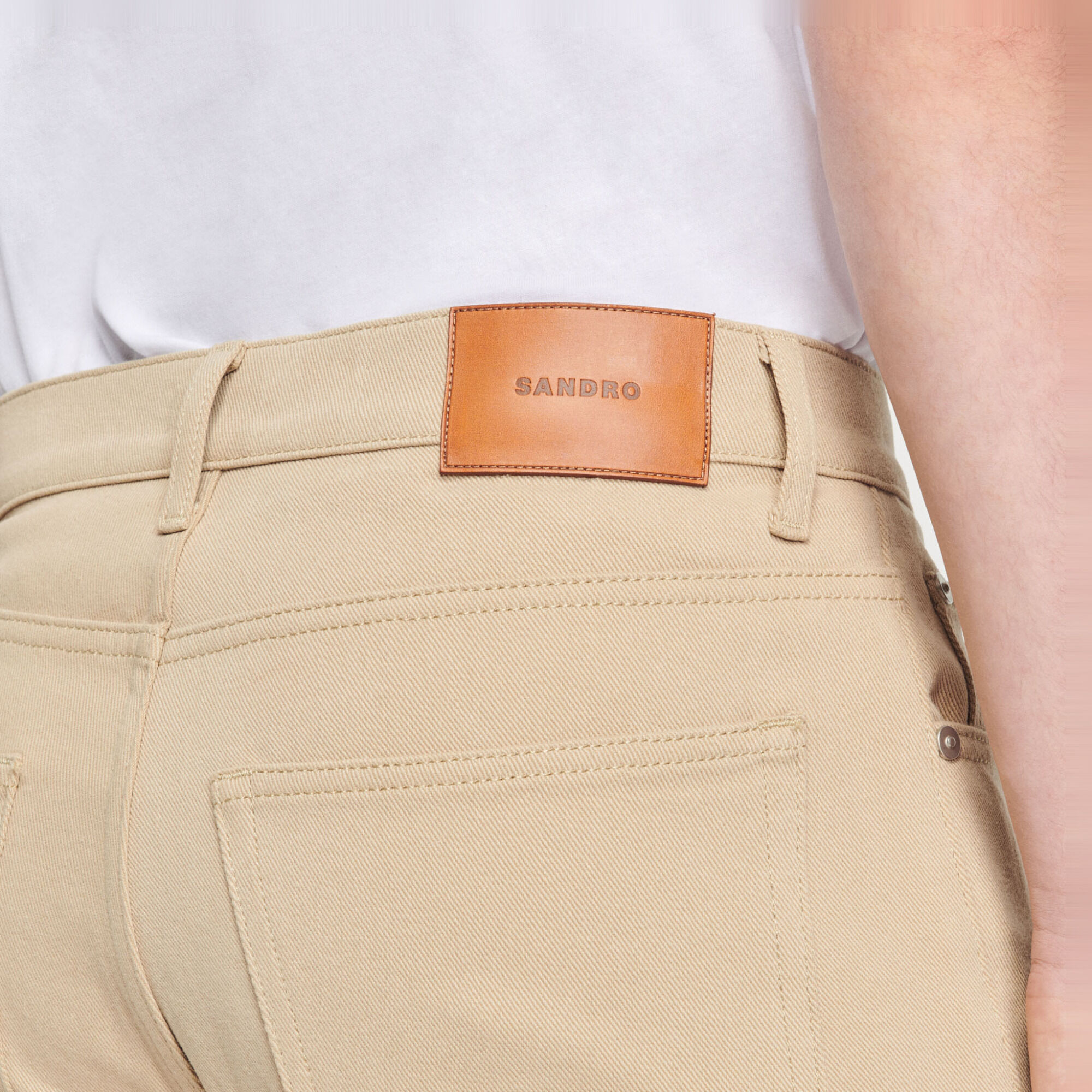 Rechte katoenen jeans