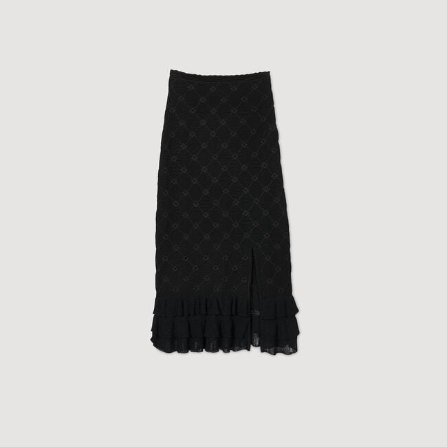 Midi rok tricot