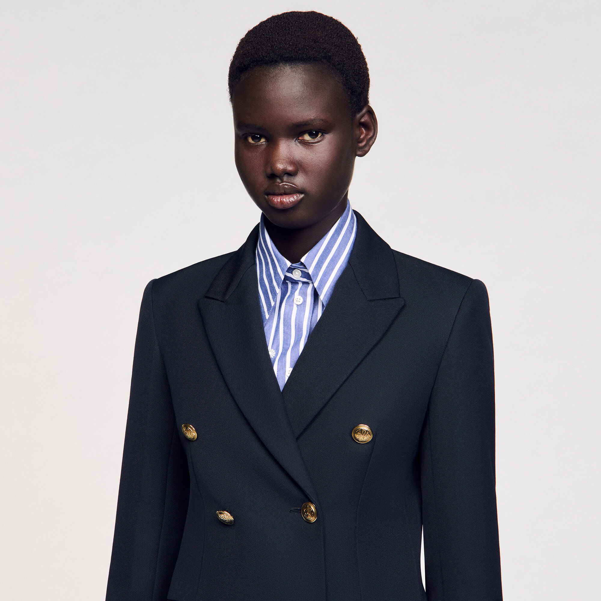 Damesblazer met dubbele knopenrij