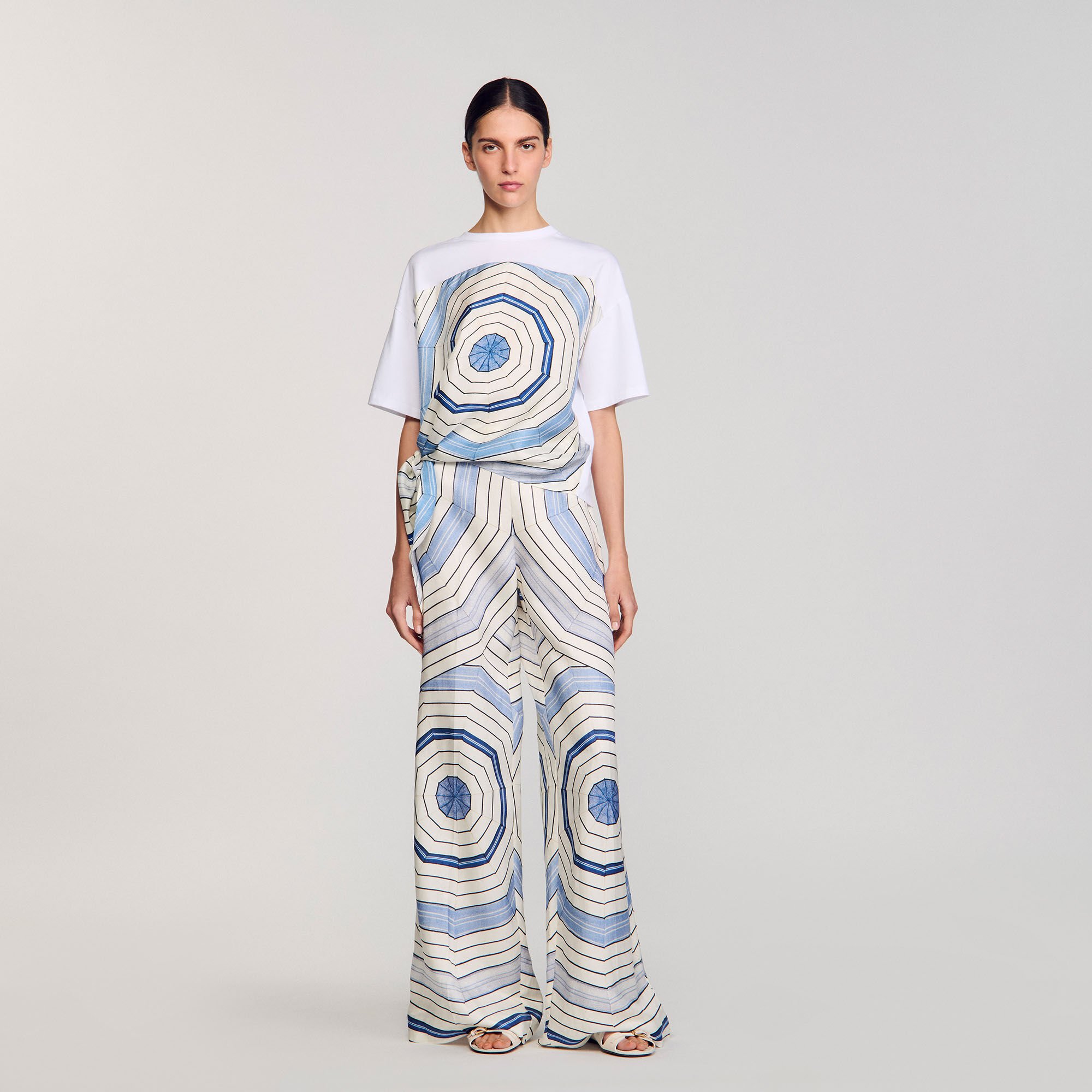 T-shirt met Spirales print