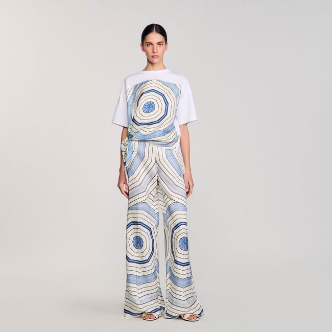 T-shirt met Spirales print