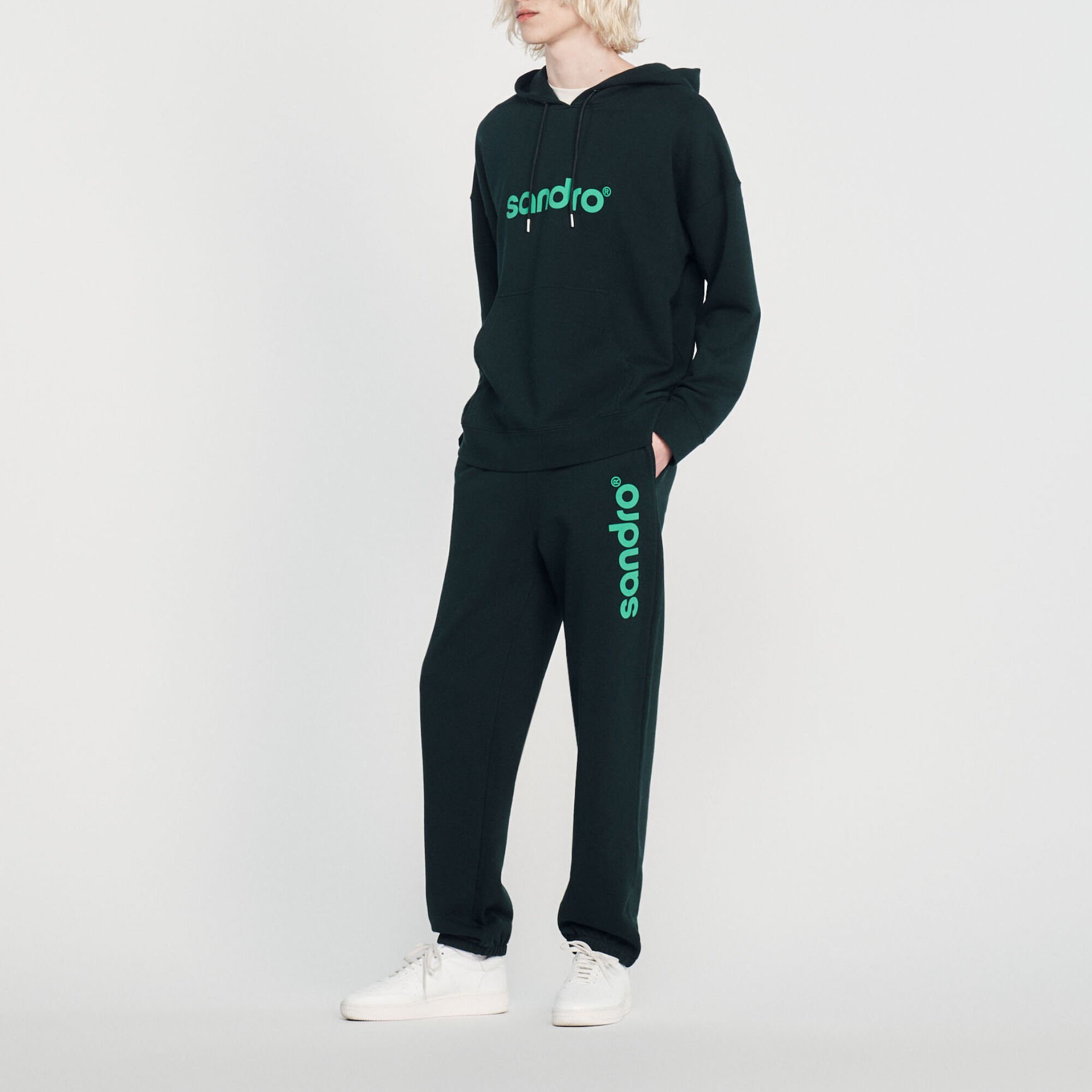 Oversized hoody met logo