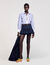 Overhemdblouse gestreept