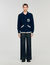 Wollen vest met patch S