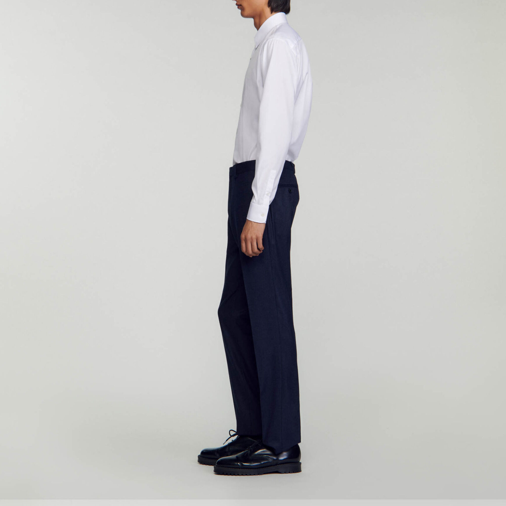 Broek kostuum van scheerwol