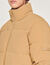 Oversized donsjack in technische stof