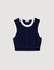 Kort vest tweekleurig