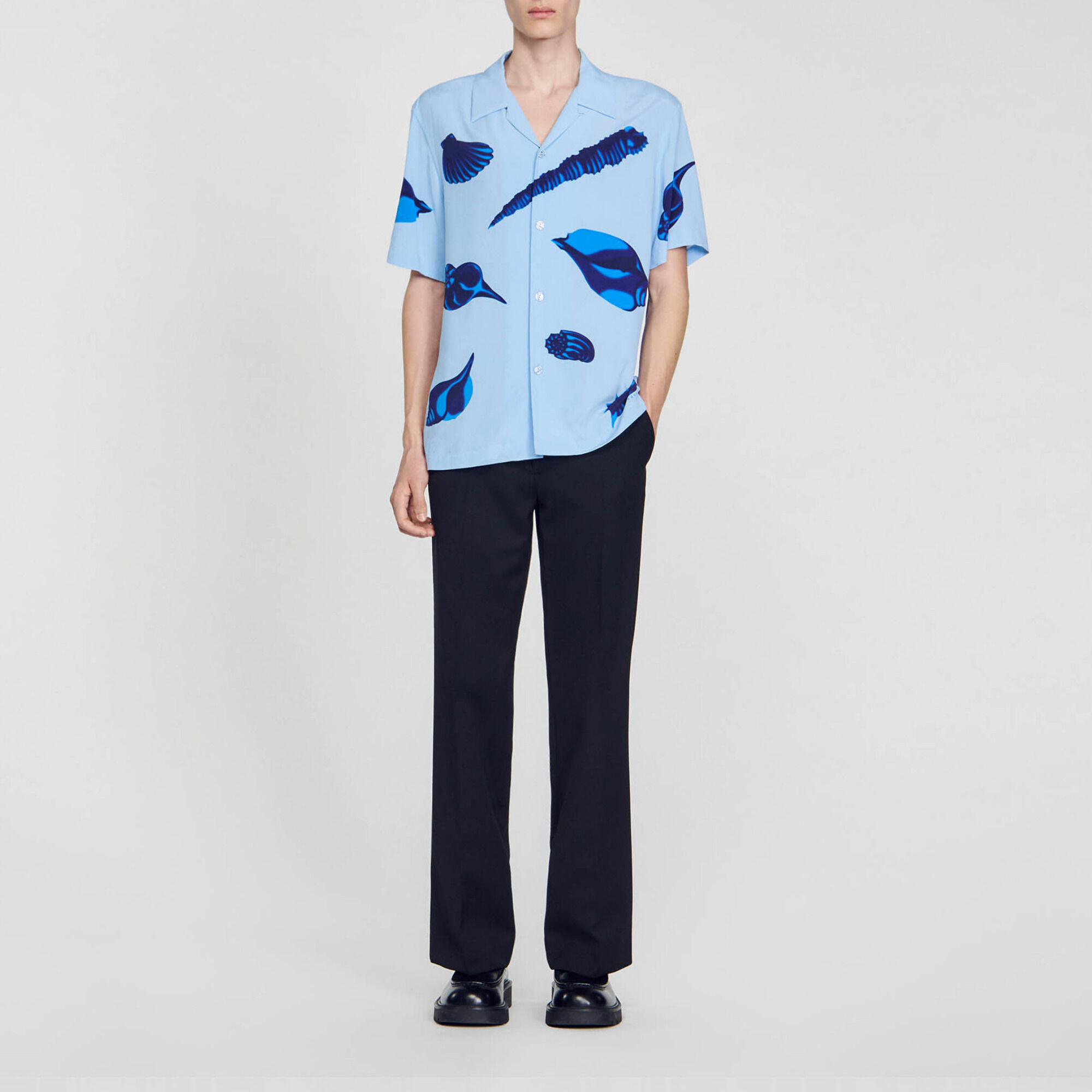 Overhemd met schelpenprint - Man | Sandro