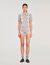 Gebreide short met ruitmotief