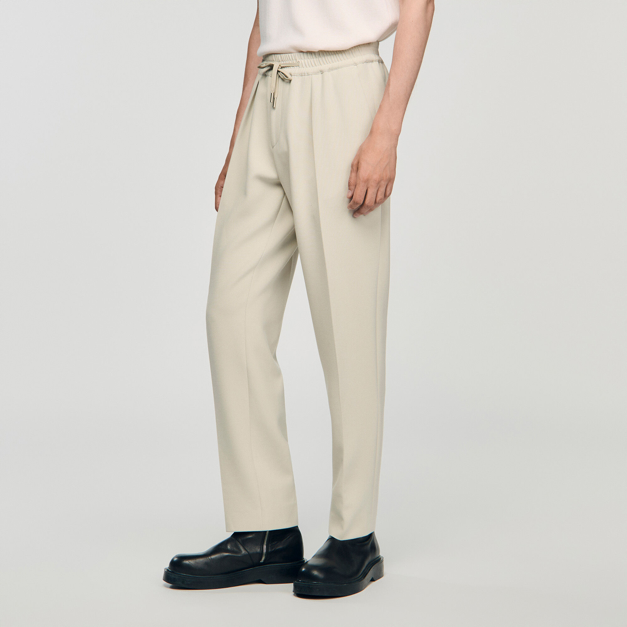 Pantalon recht elastische taille