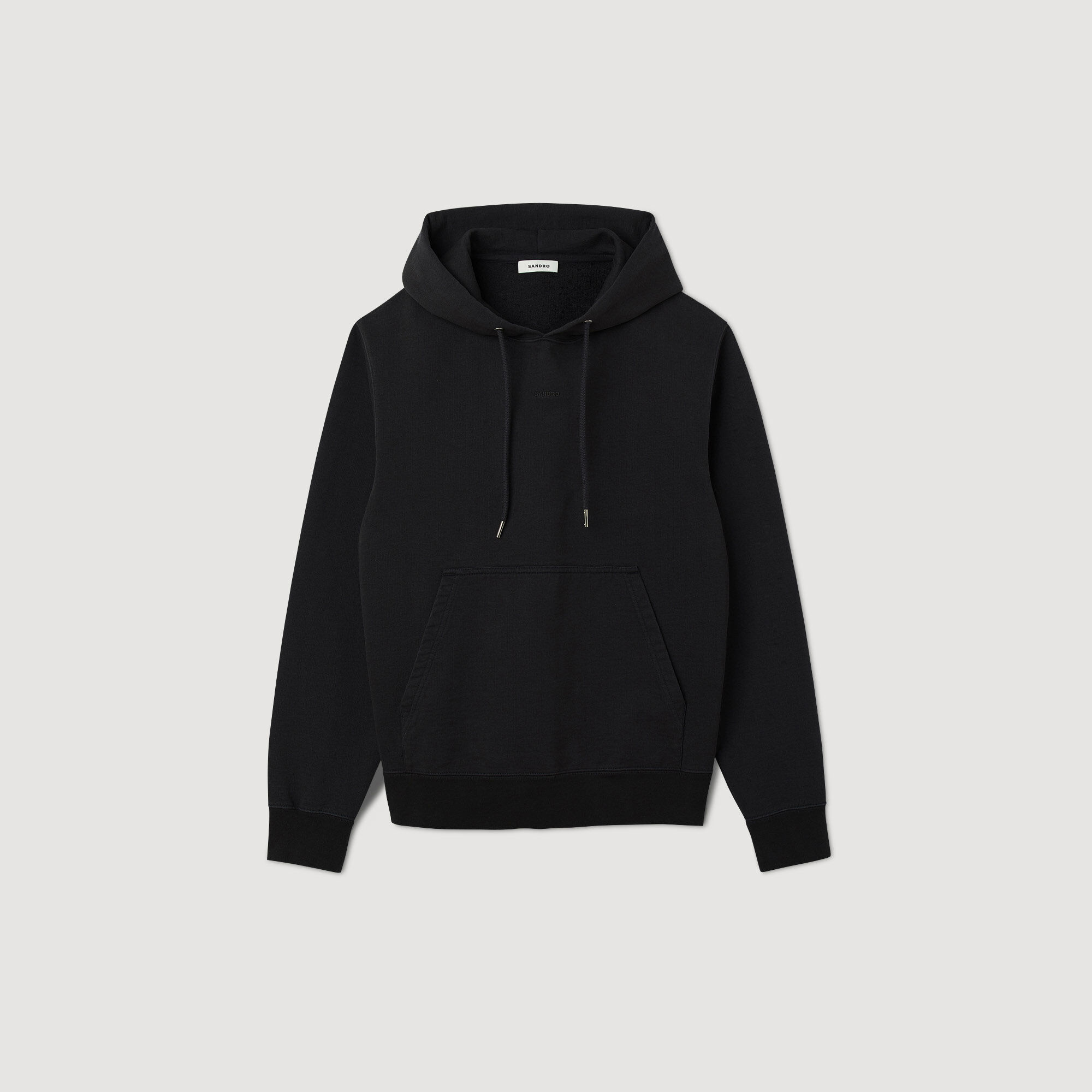 Geborduurde herenhoody van biokatoen