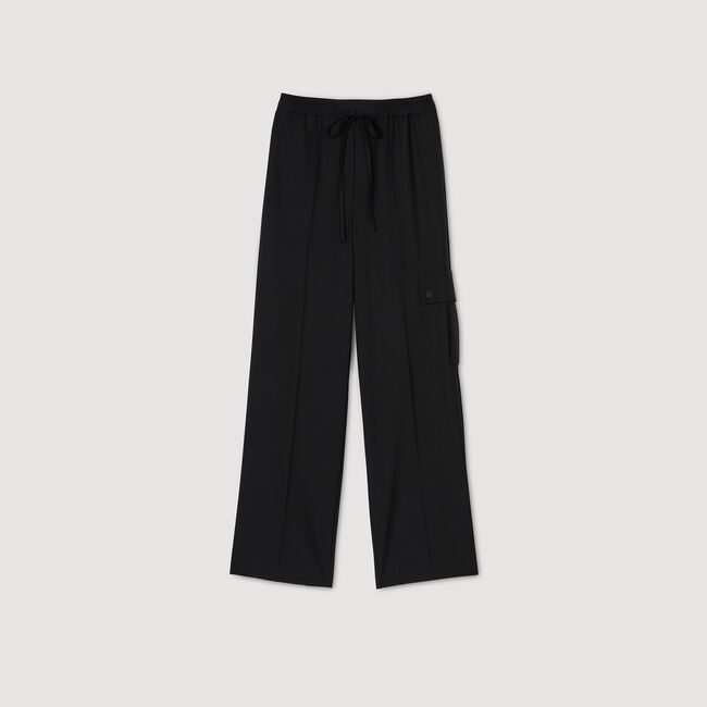 Broek met elastische taille