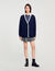 Cardigan vest lang tweekleurig