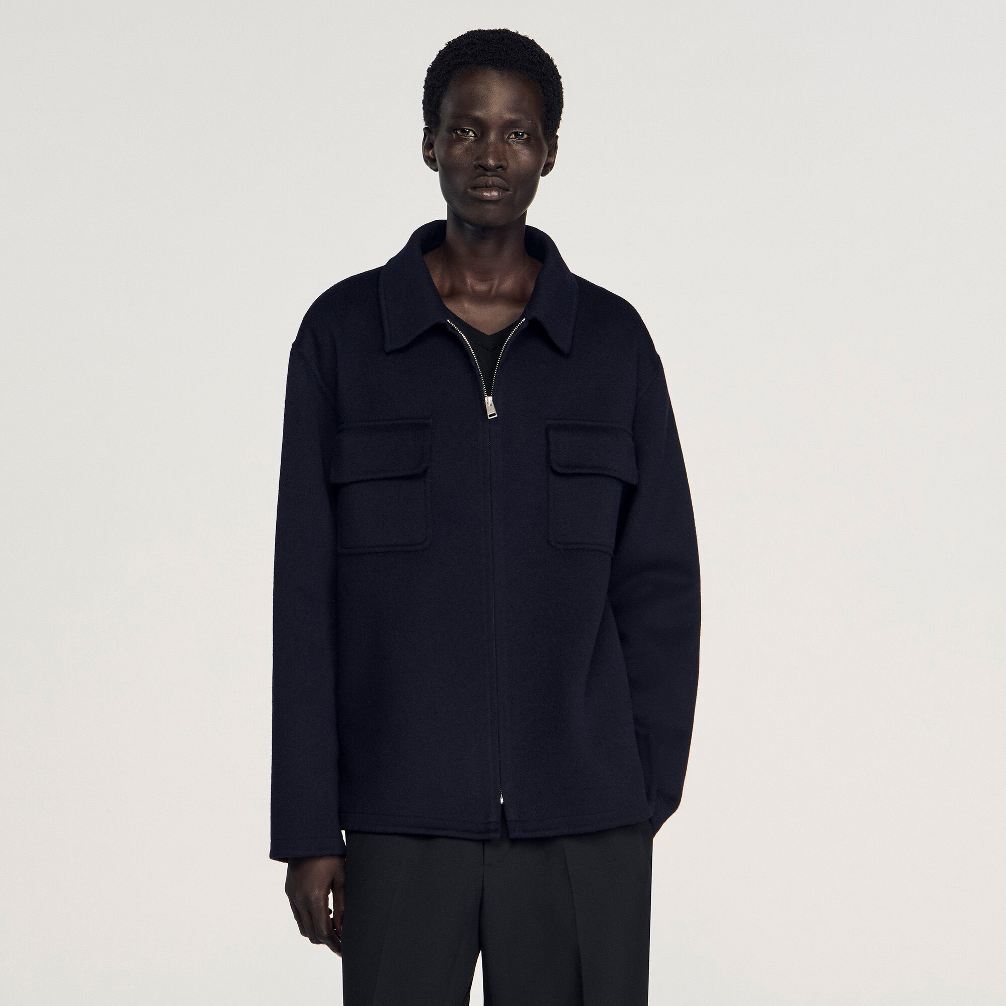 Overshirt met ritssluiting