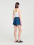 Short denim met stras