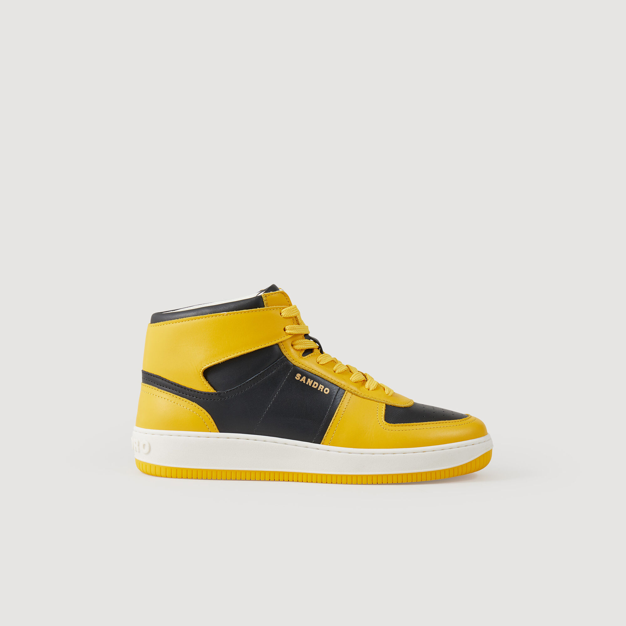 Hoge sneakers van leer