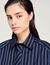 Overhemdblouse met stras en stropdas
