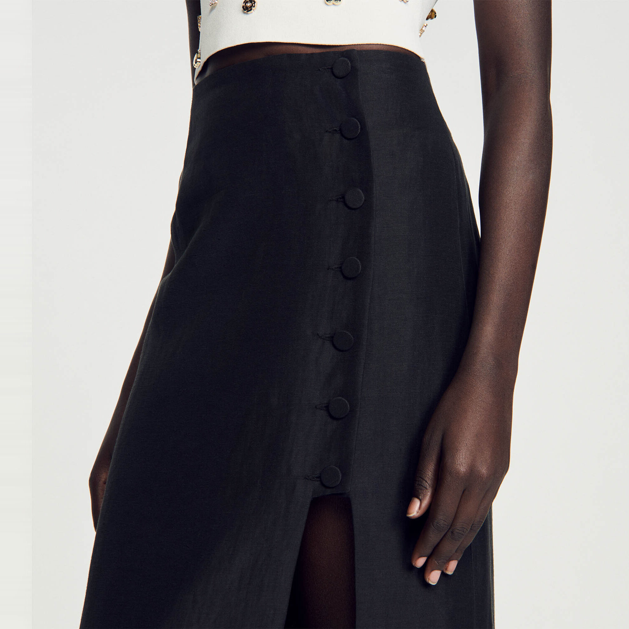 Midi rok met split