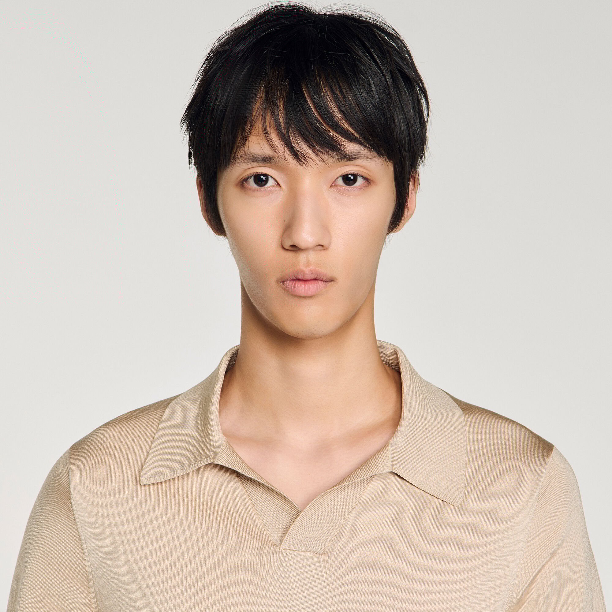 Polo V-hals korte mouwen