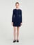 Korte jurk tricot knoopsluiting
