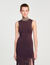 Lange jurk tricot met franjes