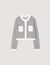 Cardigan vest tweekleurig