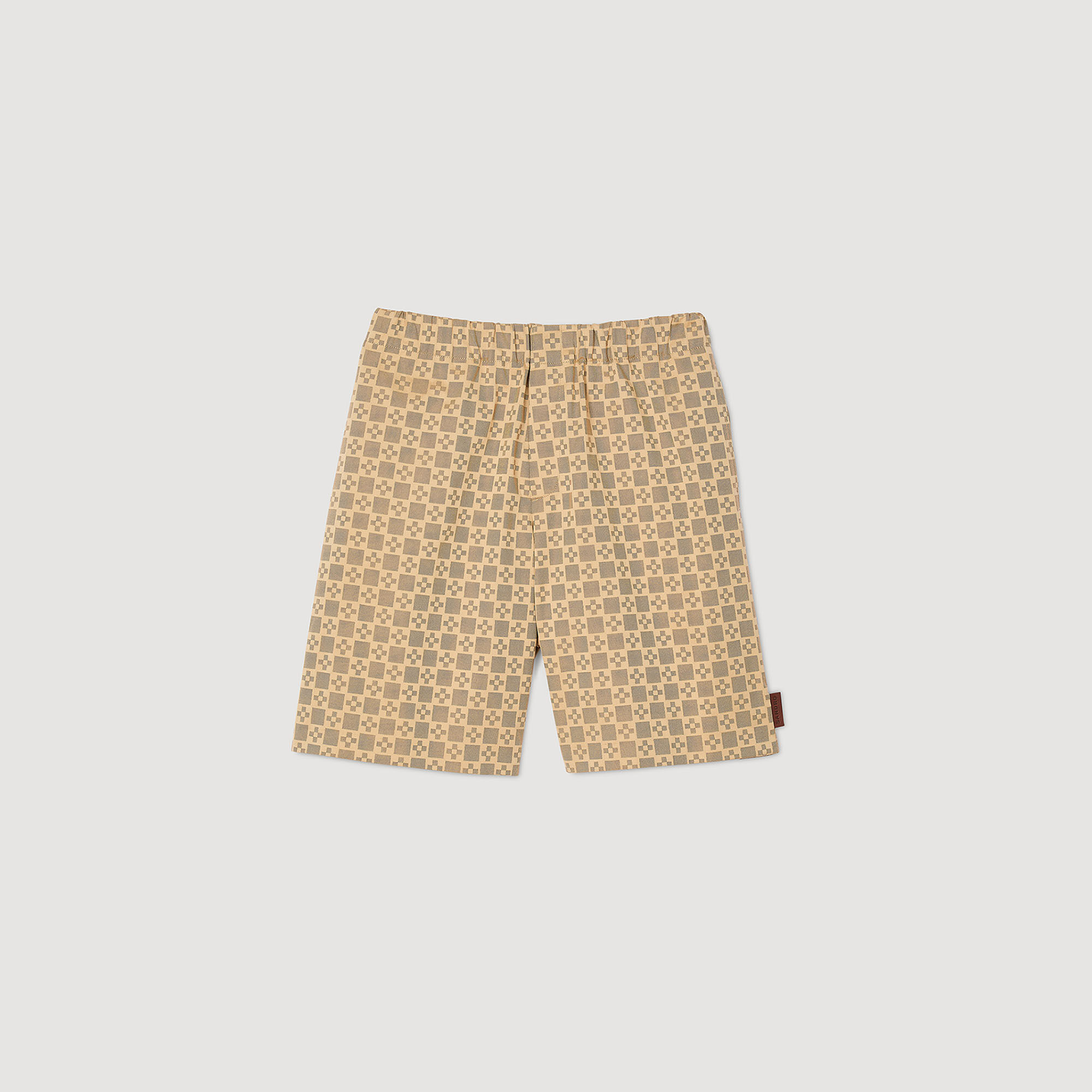 Short jacquard Square Cross