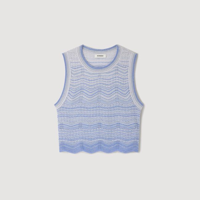Korte top siertricot